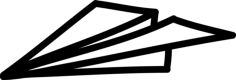 Paper Plane Hand Drawn Outline Outline Svg Vector, Free Vectors File